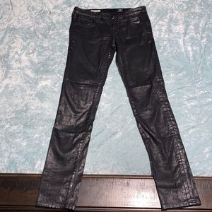 AG Adriano Goldschmied Black wax Jean